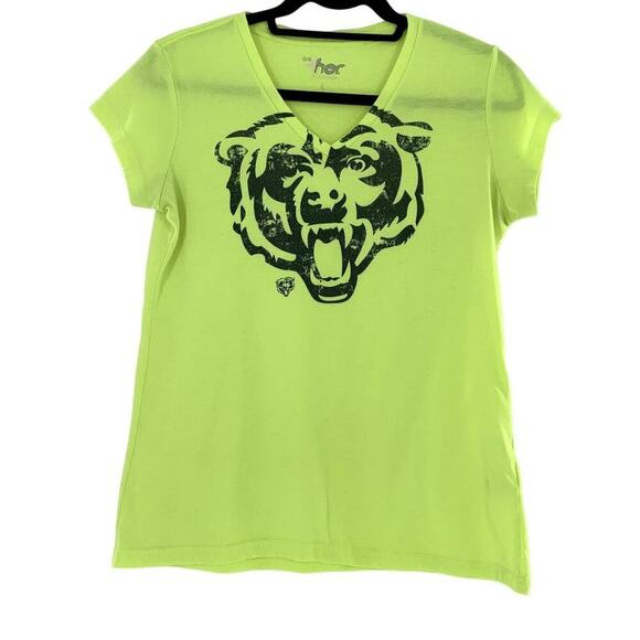 G-111 4 HER by Carl Banks Tops - G-111 4 HER by Carl Banks Women's Yellow Bears Logo V-Neck T-Shirt Sz L